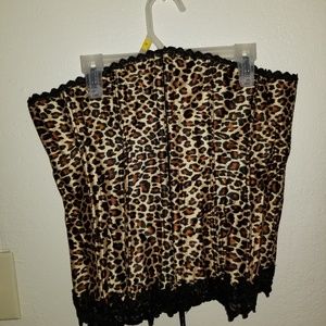 Corset in cheetah print
